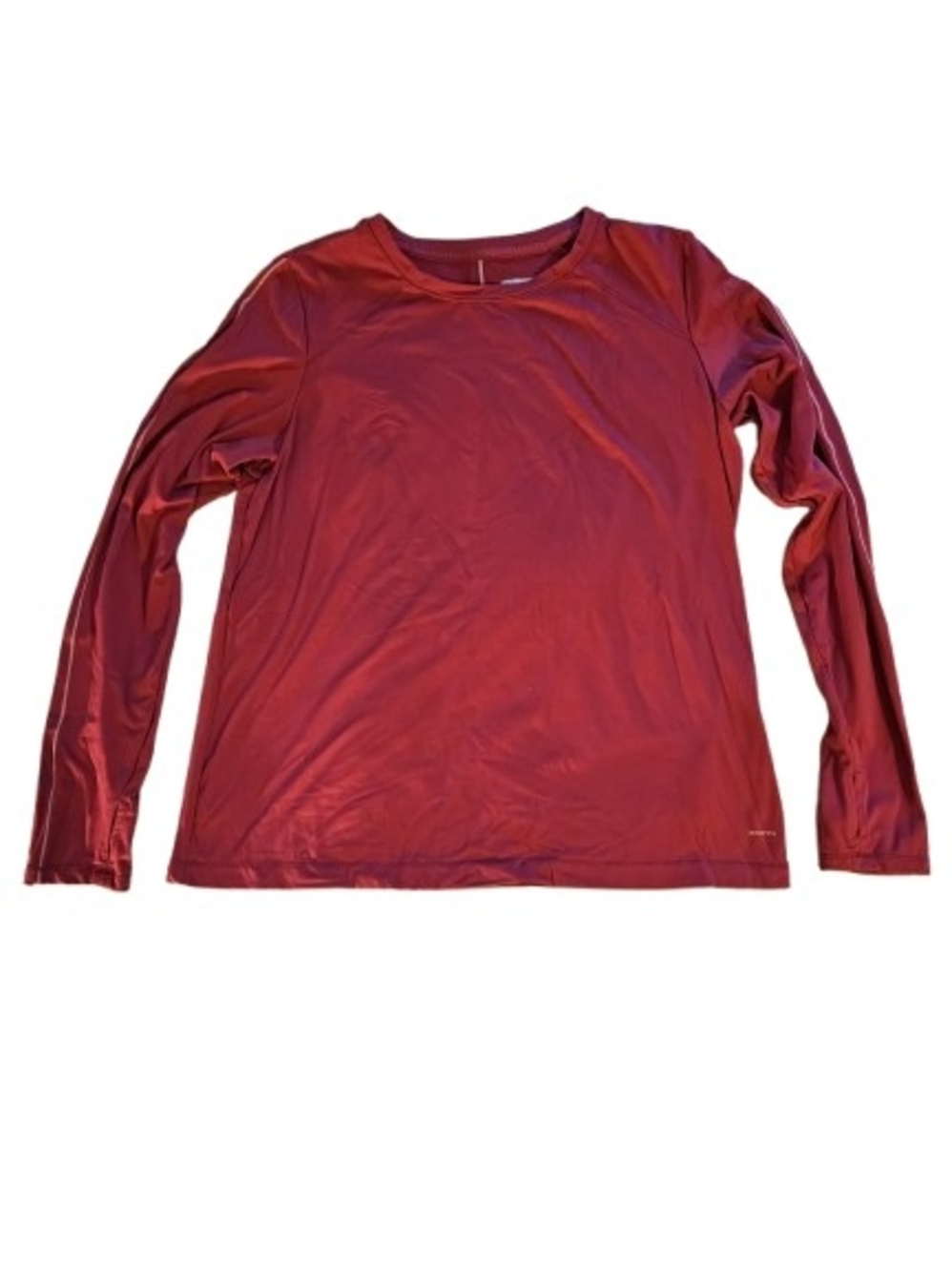 Mondetta Long Sleeve Crew Neck Top - Wine